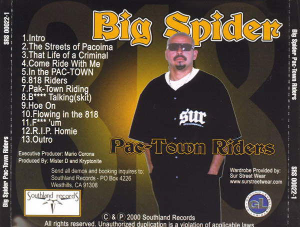 Big Spider - Pac-Town Riders Chicano Rap